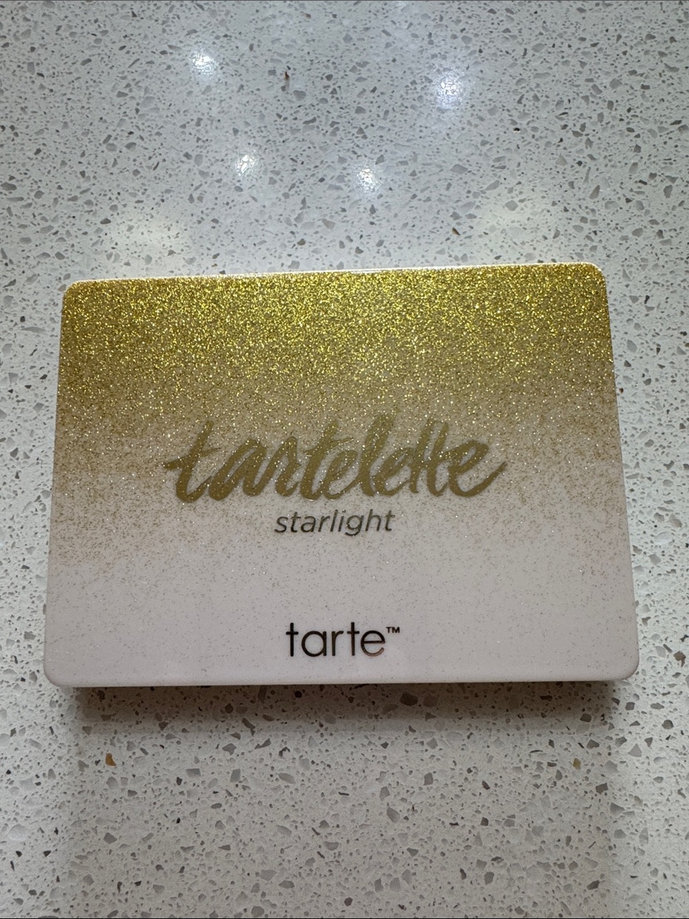 tarte Starlight glitter ombré Compact in Gold and Cream